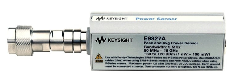 Agilent E9327A E-Series Peak and Average Power Sensor, 50 MHz to 18 GHz, 5 MHz Video Bandwidth (Pre-Owned)