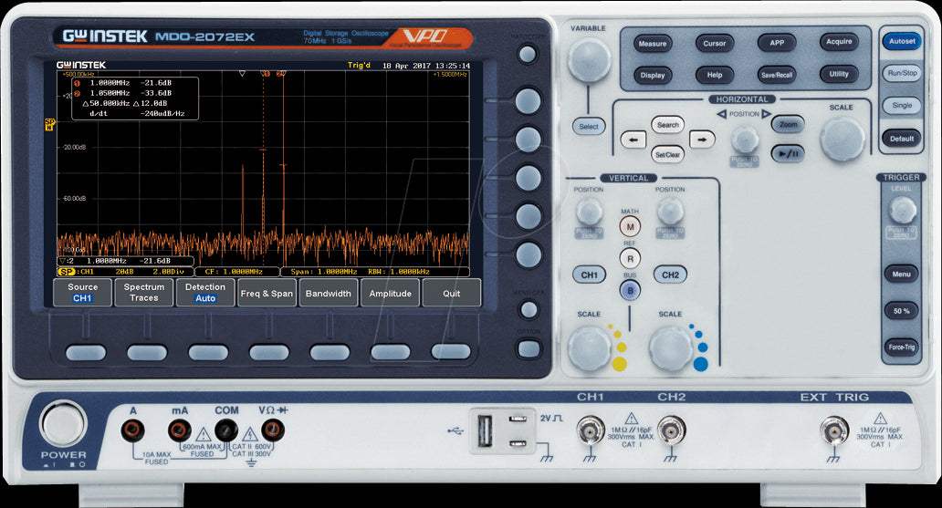 MDO-2072EX Instek Mixed Domain Oscilloscope