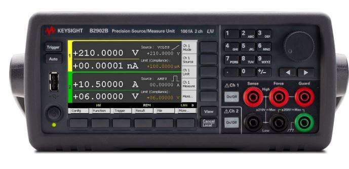 Keysight B2902B 210 V Precision Source/Measure Unit (2-Channel) (Pre-Owned)