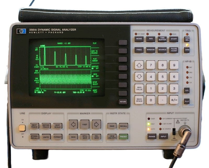 HP 3561A Single Channel Dynamic Signal Analyzer 0.000125 Hz to 100 kHz (Pre-Owned)