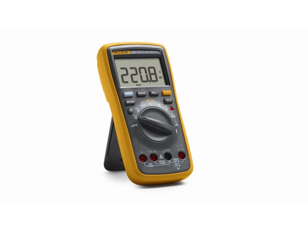 FLUKE 17B+ Digital Multimeter (1000V/10A) with Temperature and Frequency