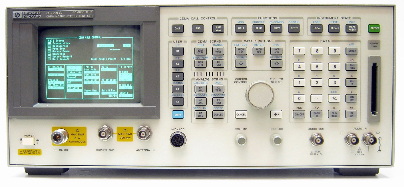 8924C Agilent Communication Analyzer Used