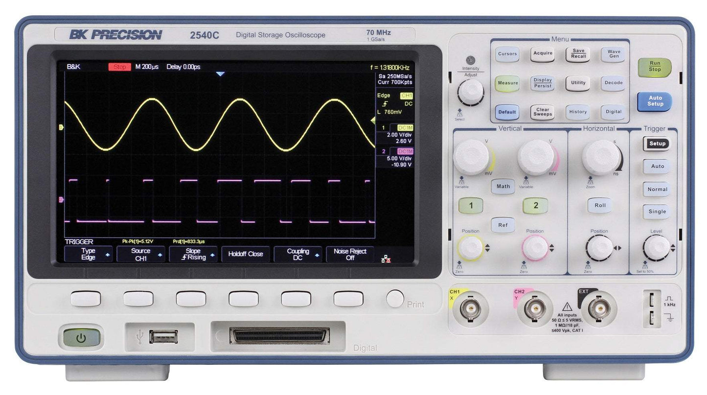 2540C B&K Precision Digital Oscilloscope New