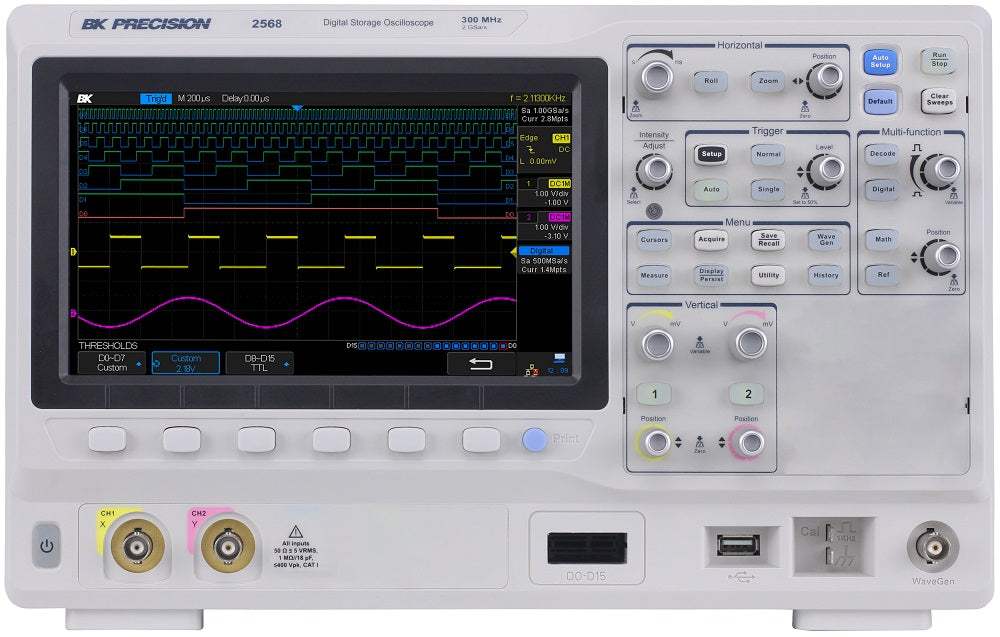 2568 B&K Precision Digital Oscilloscope New