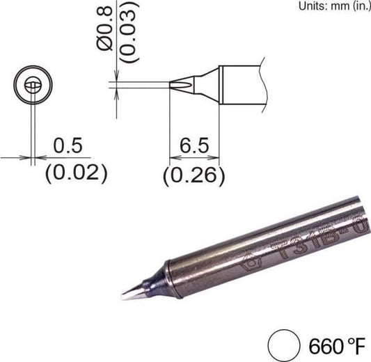 T31B-03D08 Hakko Soldering Tip New-ValueTronics