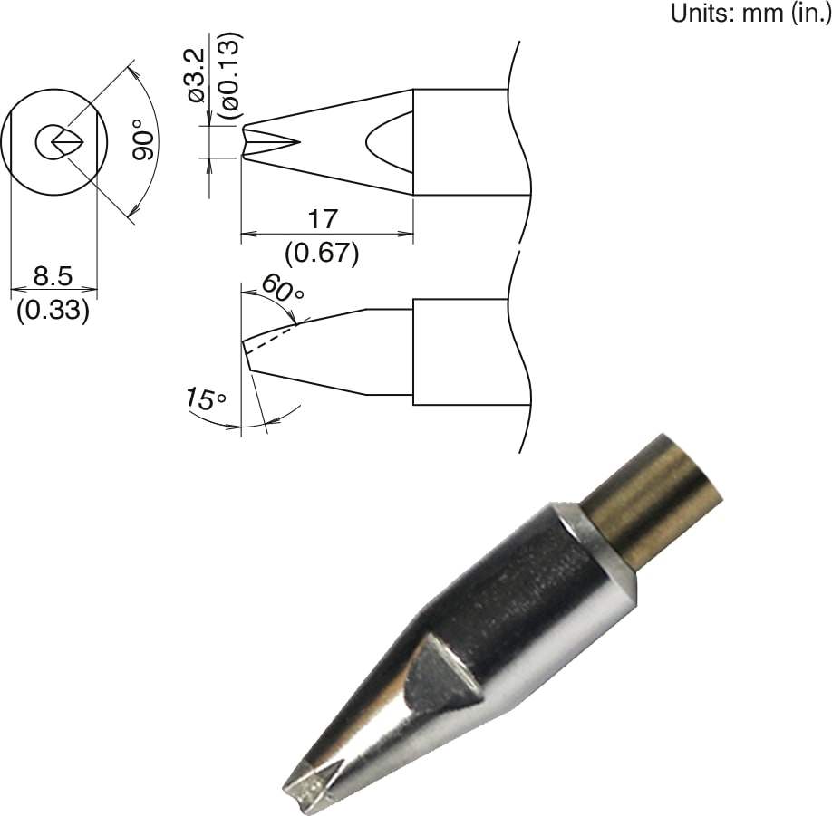 TX2-XBCR3 Hakko Soldering Tip New