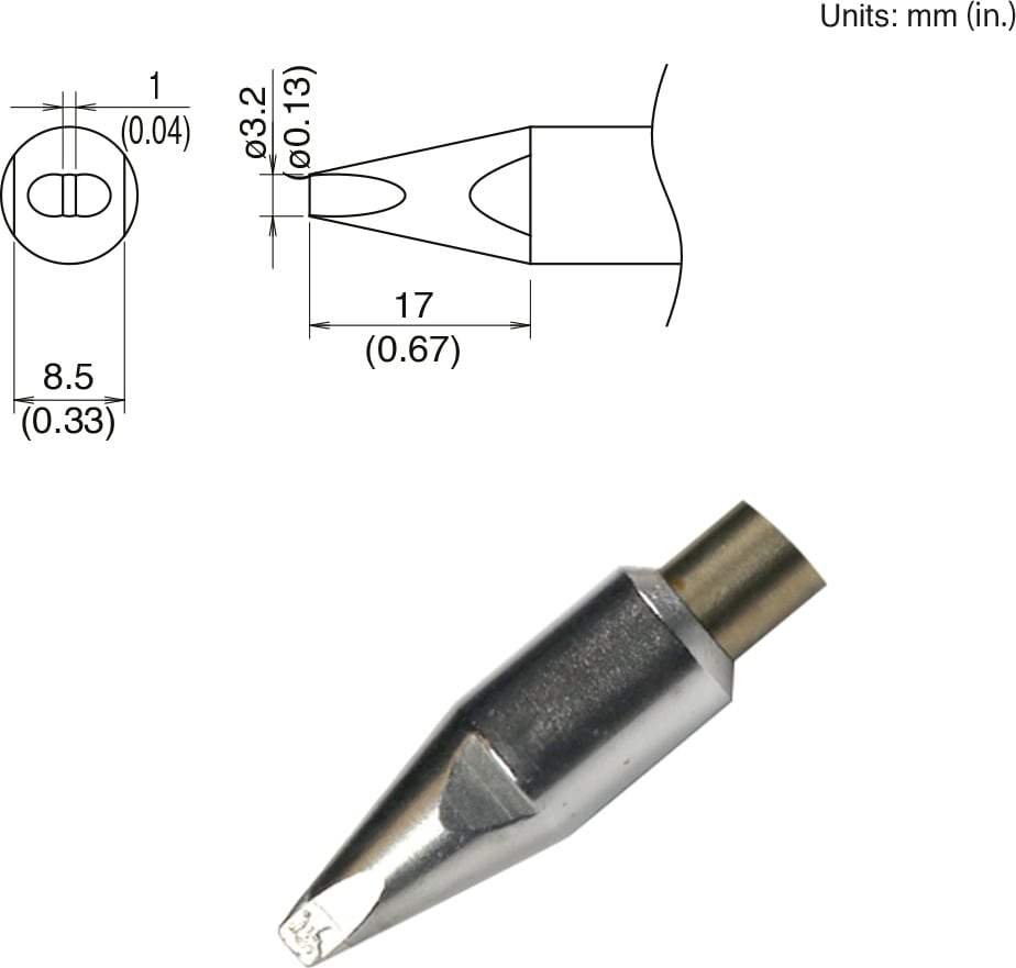 TX2-XD3 Hakko Soldering Tip New