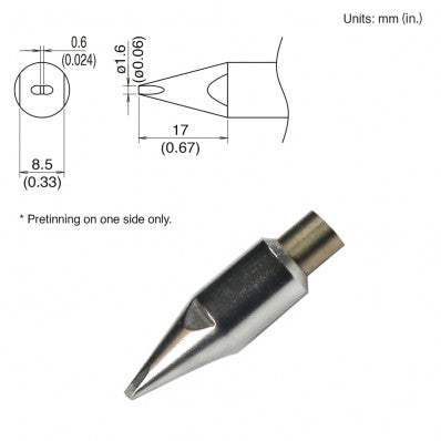 TX2-XDF16 Hakko Soldering Tip New