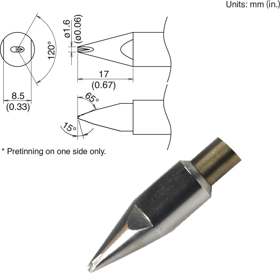 TX2-XDRF16 Hakko Soldering Tip New