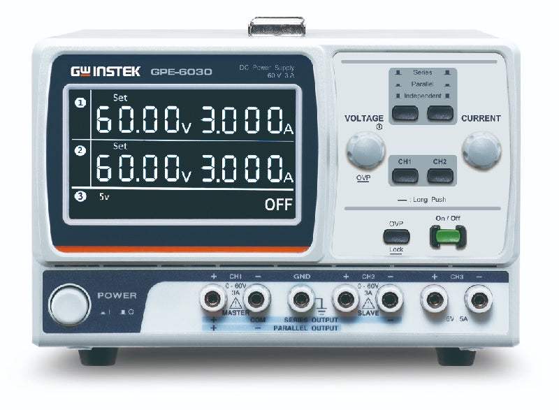GW Instek GPE-6030 3-Channel 385W Linear DC Power Supply