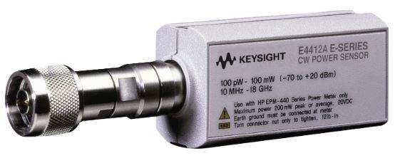Keysight E4412A E-Series CW Power Sensor, 10 MHz to 18 GHz, -70 to +20 dBm