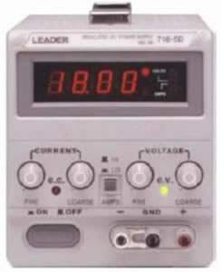 718-5D Leader DC Power Supply Used-ValueTronics
