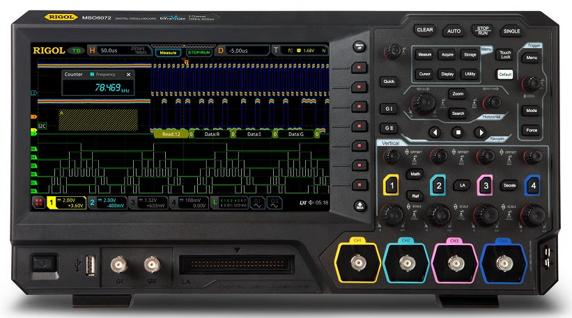 MSO5072 Rigol Mixed Signal Oscilloscope New