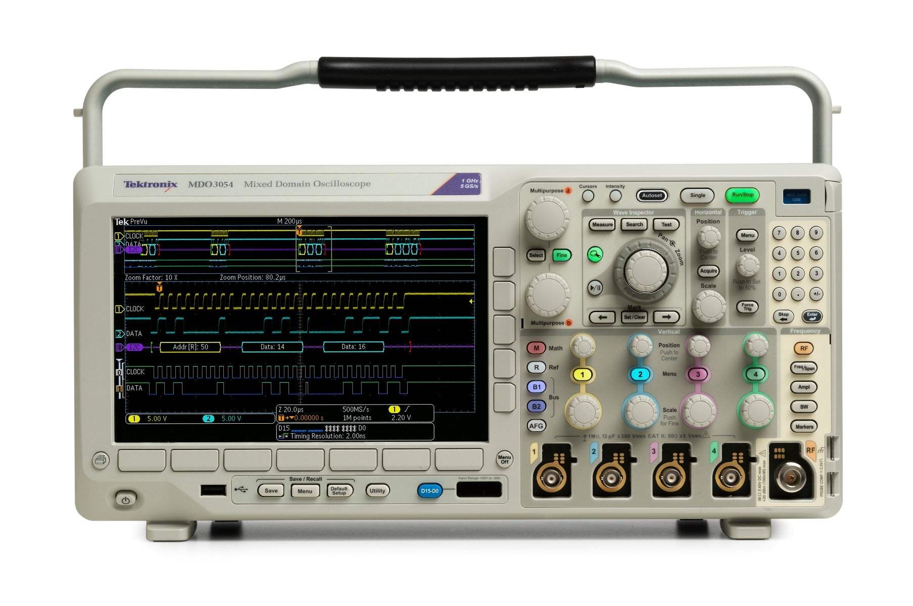 Tektronix MDO3054 500 MHz 4-Channel Mixed Domain Oscilloscope