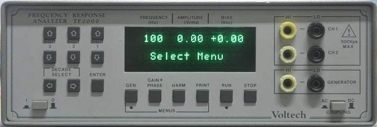 TF2000 Voltech Analyzer Used