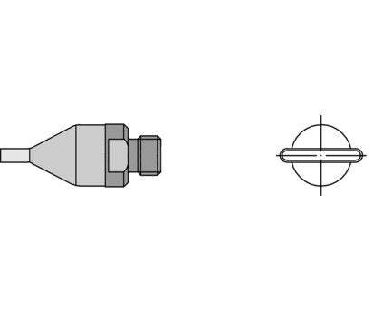 T0058727772N Weller Hot Air Nozzle