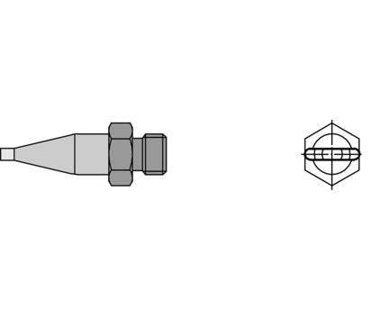 T0058727774N Weller Hot Air Nozzle