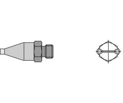 T0058727776 Weller Hot Air Nozzle